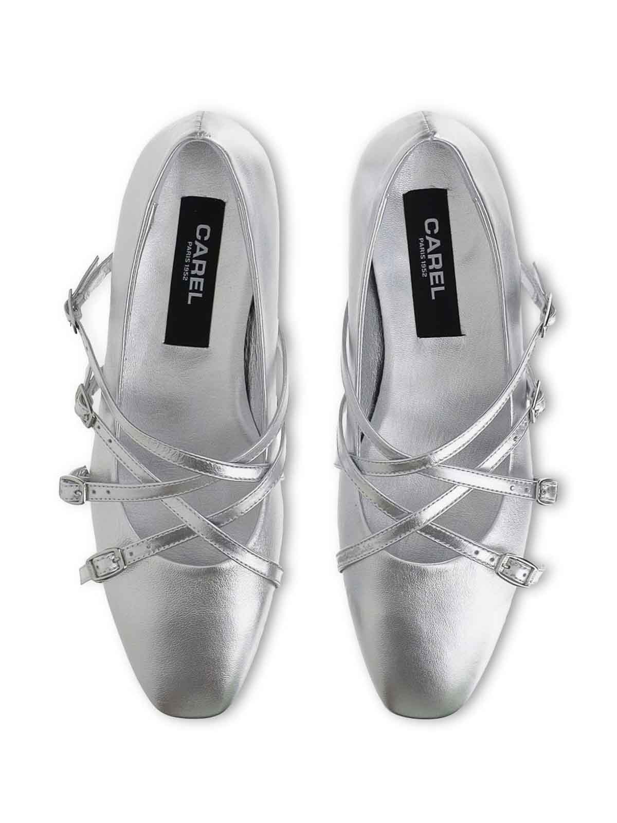 Carel Paris Eloise Ballerinas - Carel - Leather - Silver In Silver