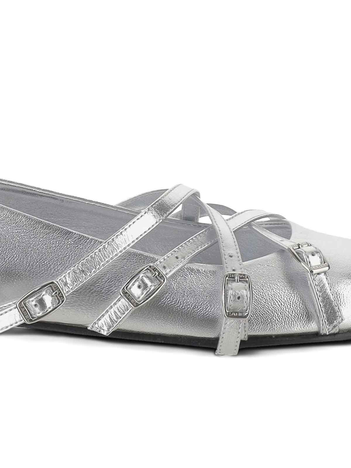Carel Paris Eloise Ballerinas - Carel - Leather - Silver In Silver