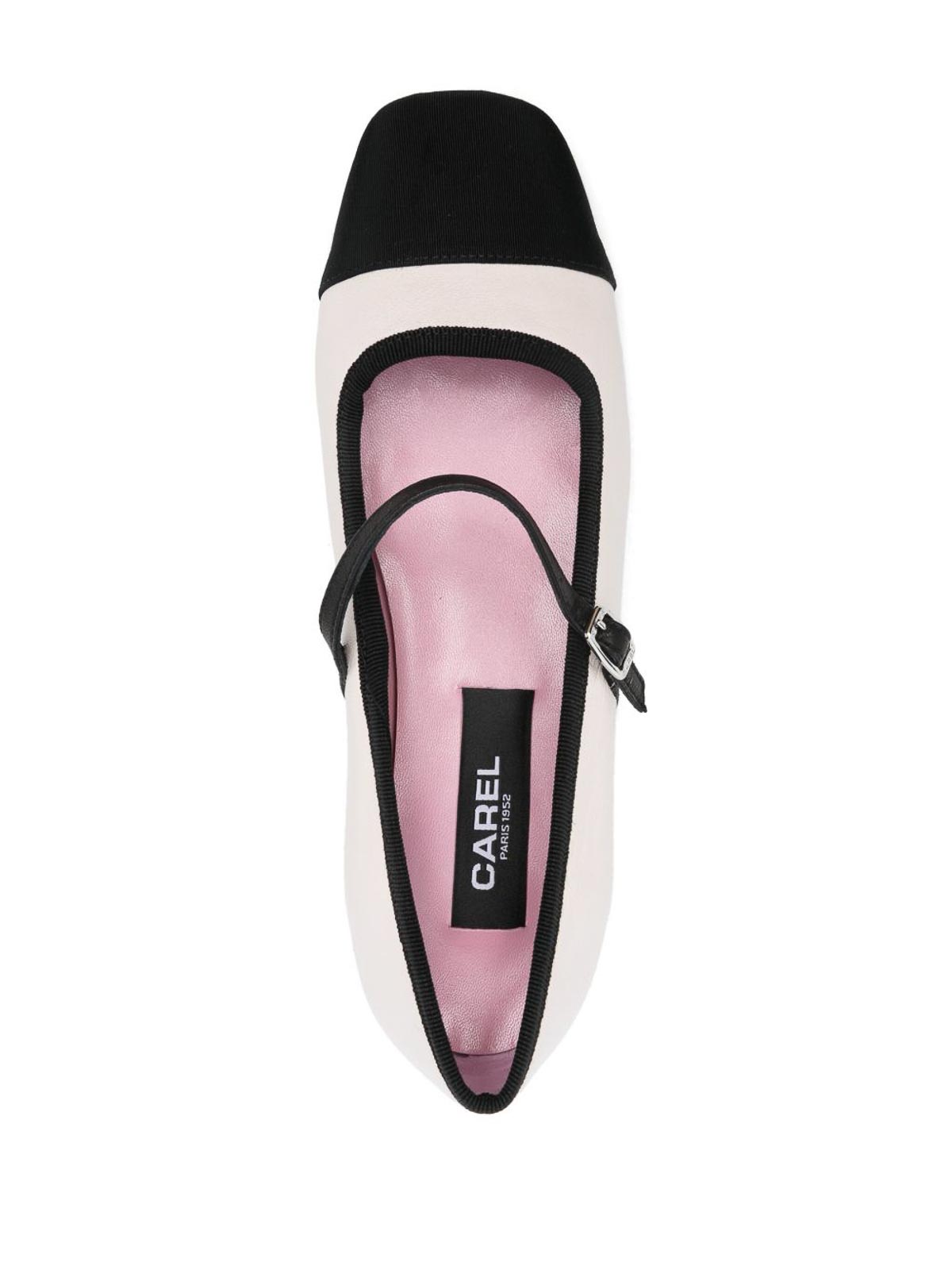 Carel Paris Gisele Bicolor Ballet Flats In Sand