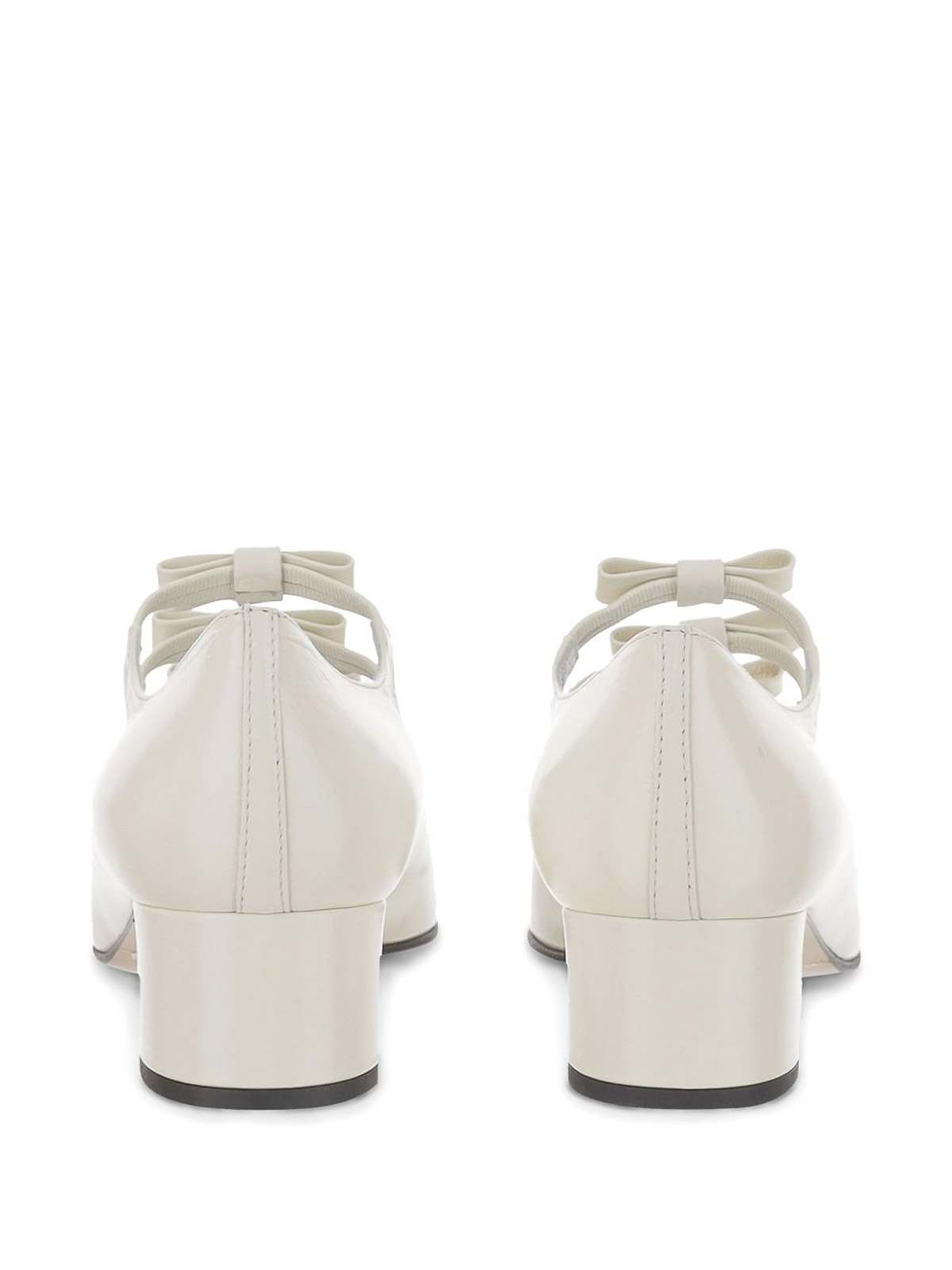 Carel Paris Kinette Leather Mary Jane Pumps In White
