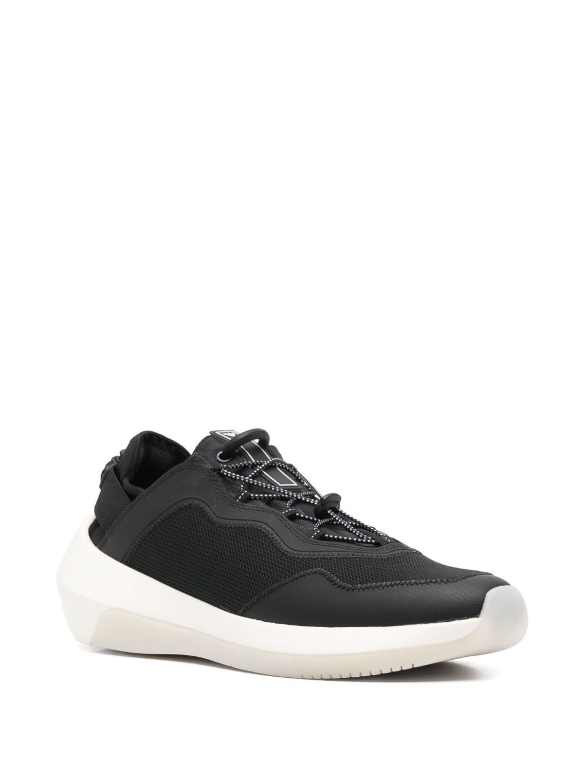 Emporio Armani Capsule Mesh Sneakers In Blue