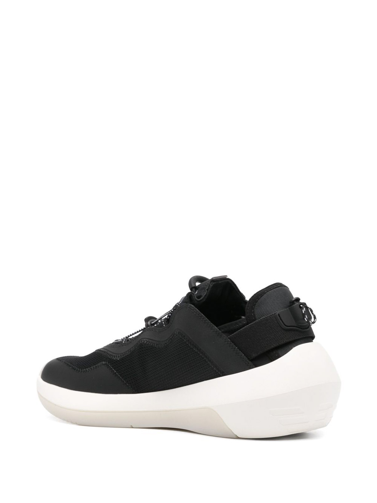 Emporio Armani Capsule Mesh Sneakers In Blue