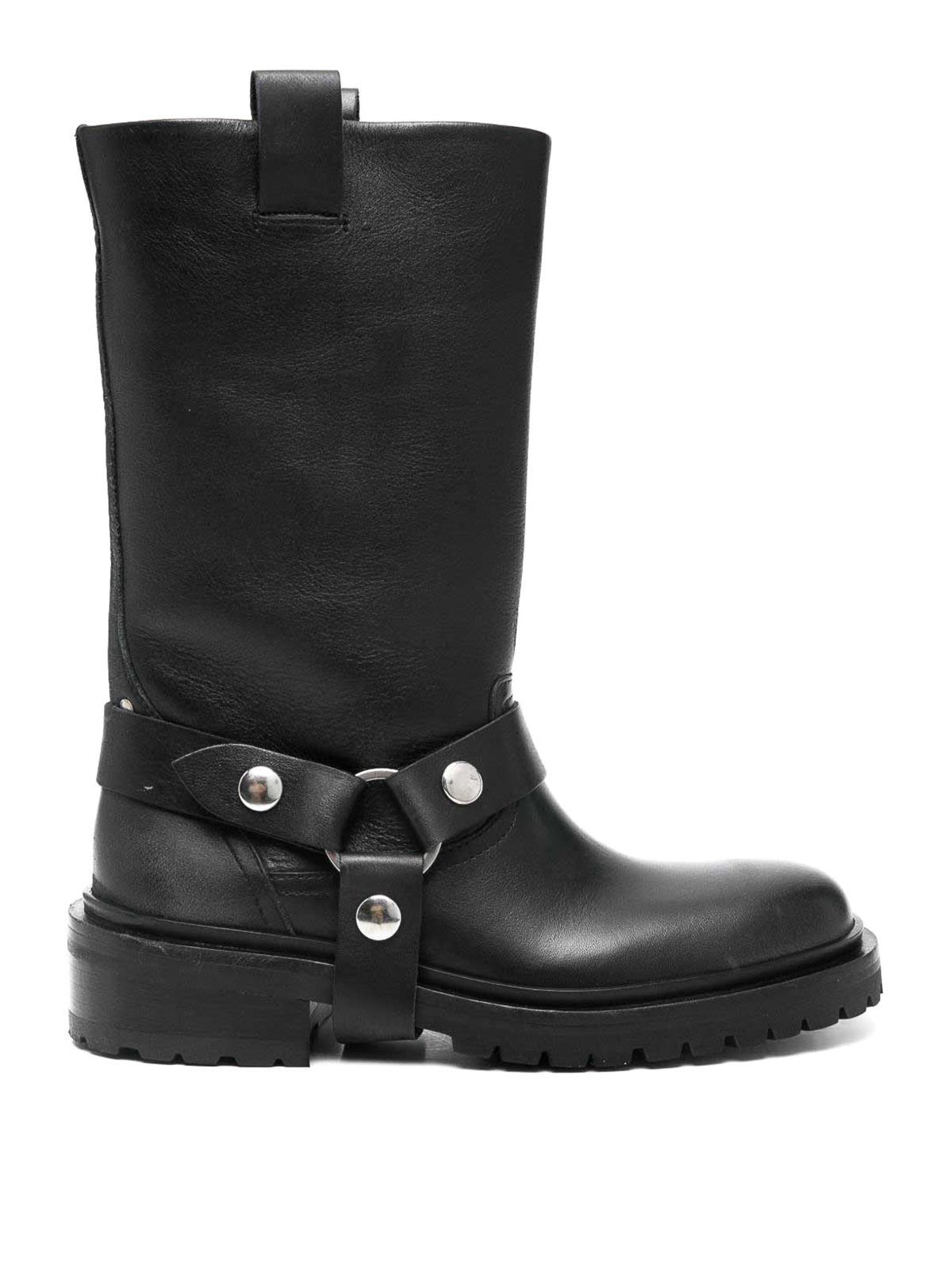 Golden Goose Kurt Leather Boots In Black