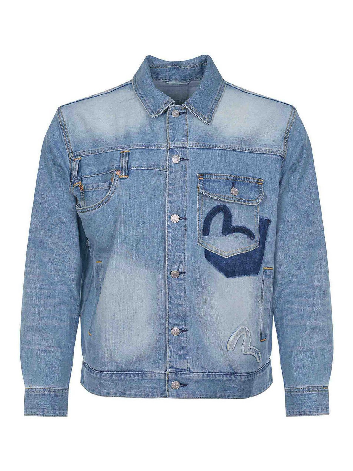 Evisu Jacket Made Of Denim. In Brown