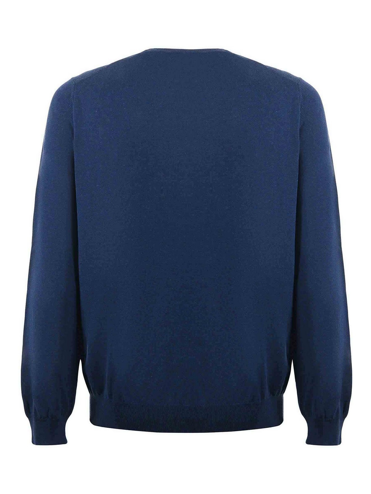 Fay Sweater In Cotton Yarn In Blue