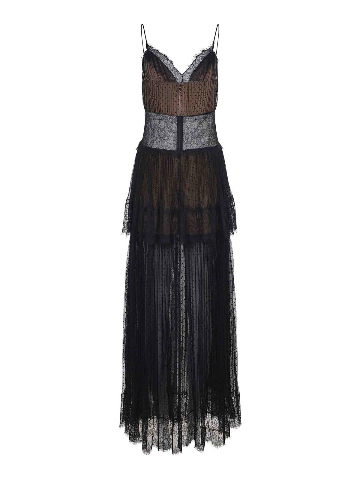 Self-portrait Dress Made Of Polyester In Black