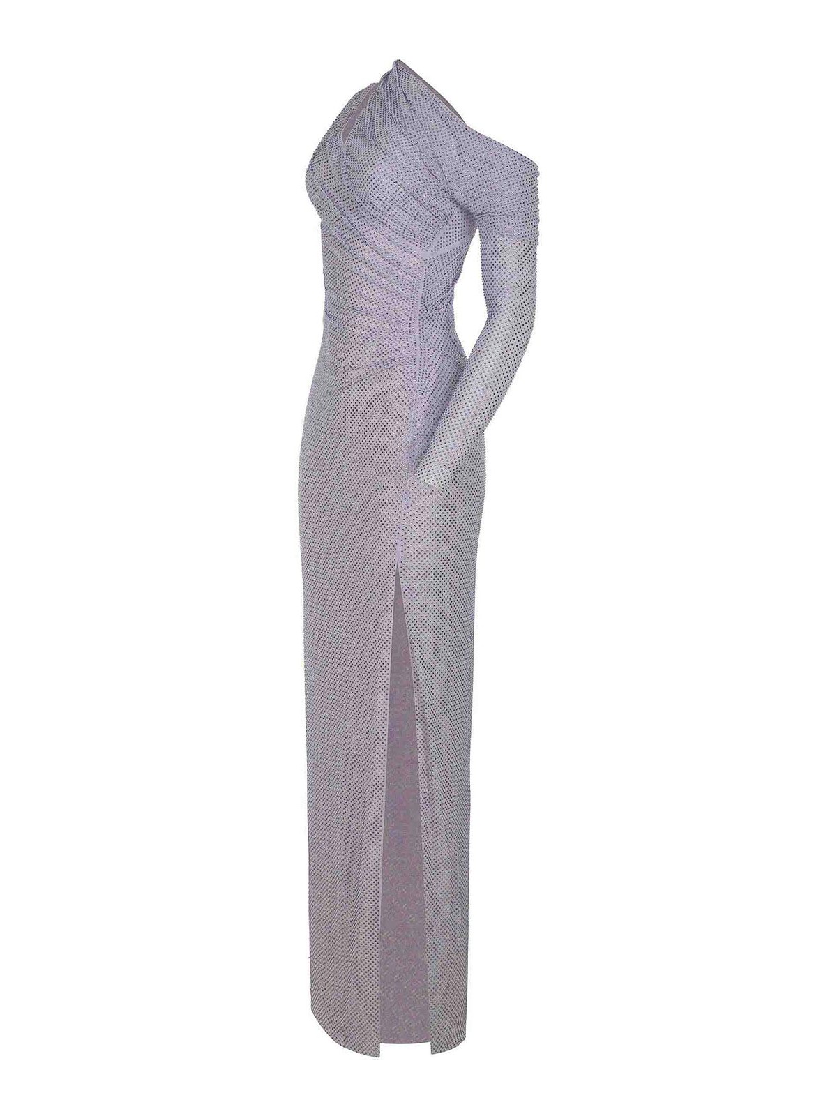 Self-portrait Dress Made Of Polyester In Purple
