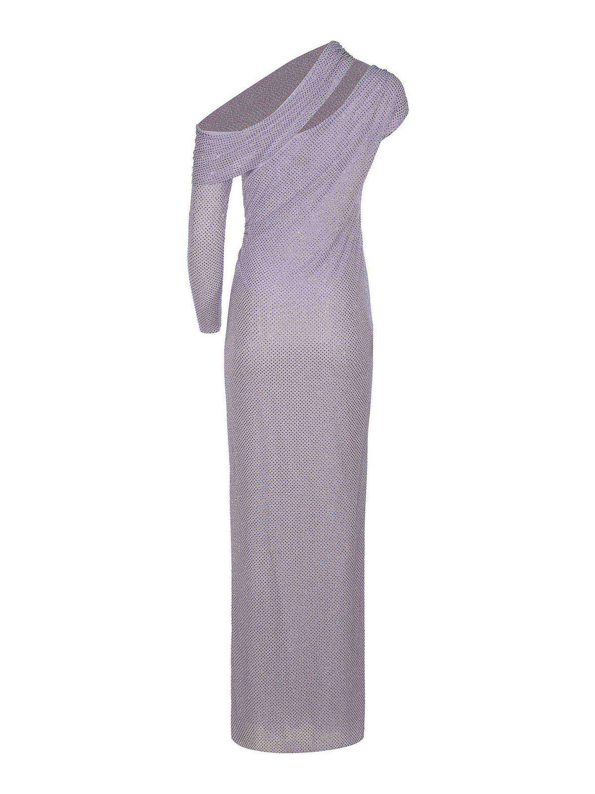 Self-portrait Dress Made Of Polyester In Purple