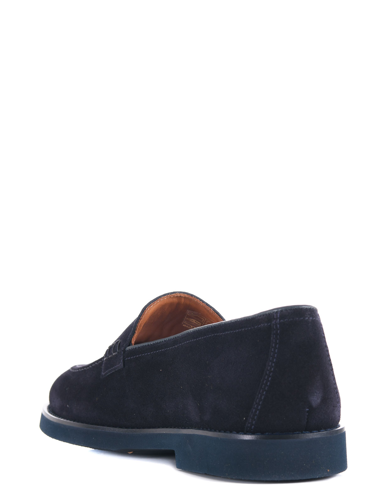 Doucal's Doucals Suede Moccasins In Blue