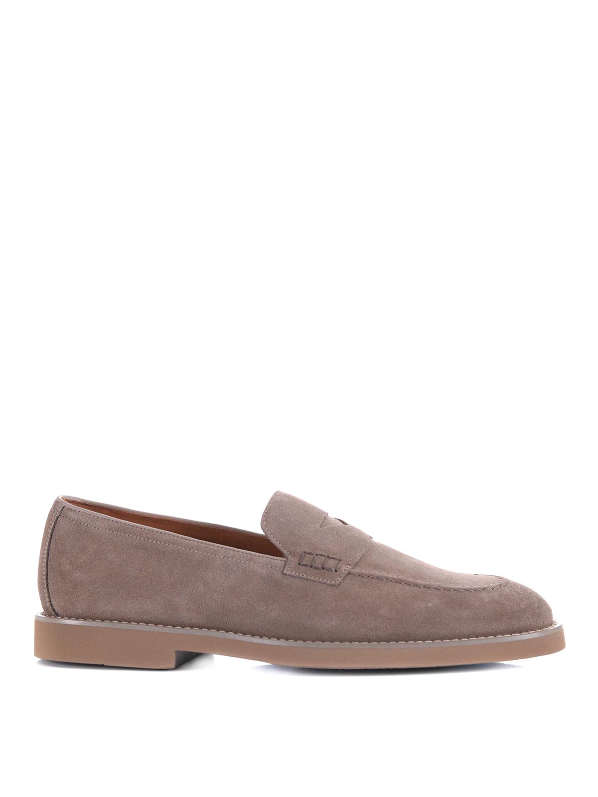 Doucal's Doucals Moccasins In Suede In Gray