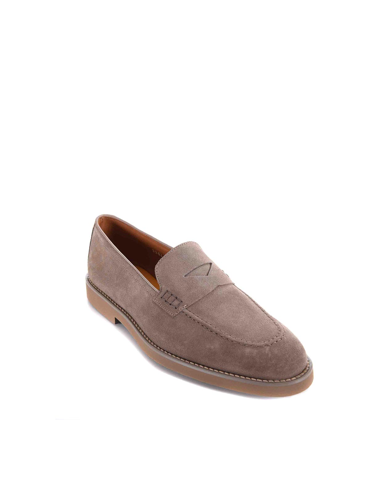 Doucal's Doucals Moccasins In Suede In Gray