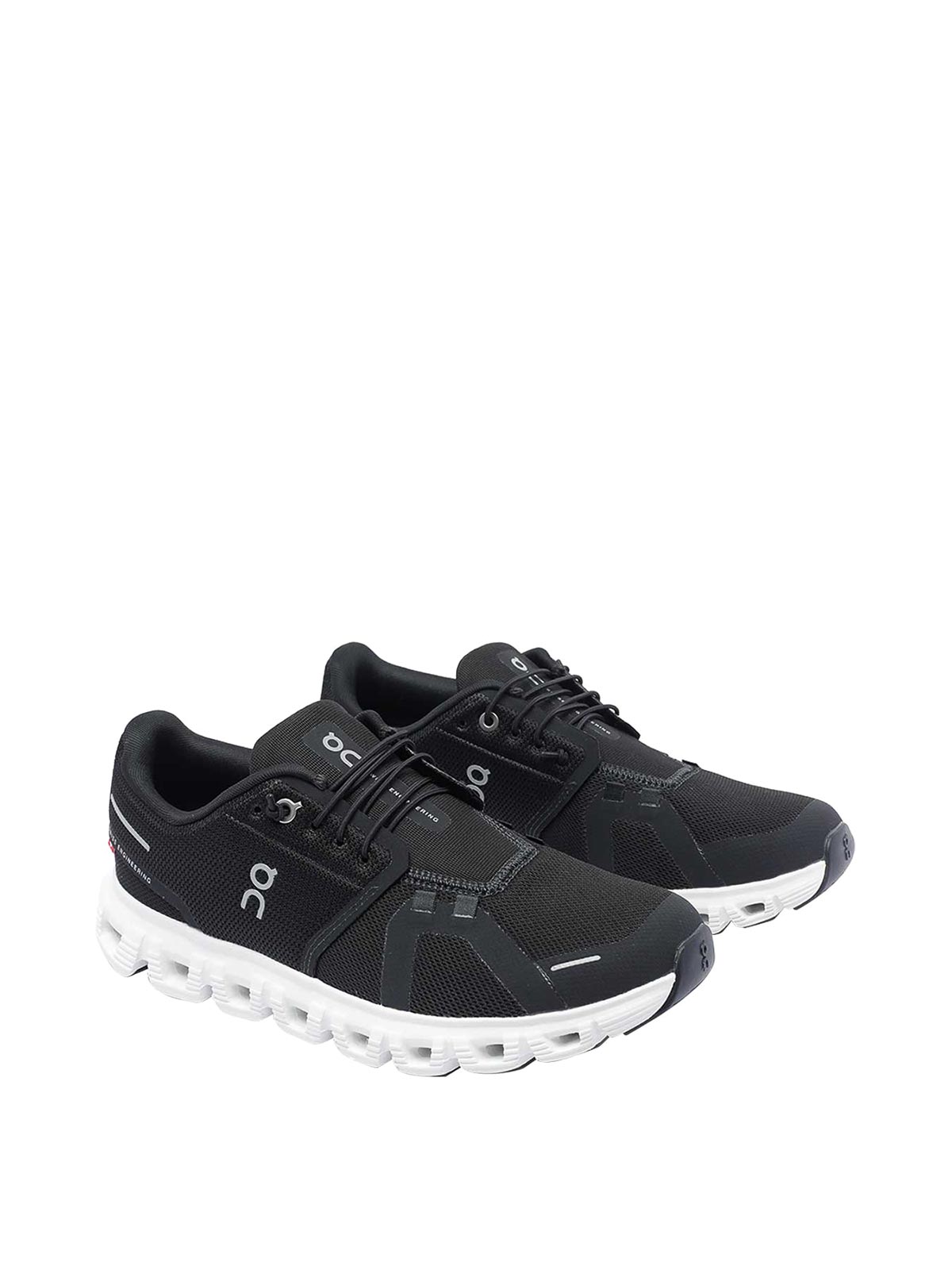 On Running Streamlined Black Sneakers With Breathable Mesh Upper In Black
