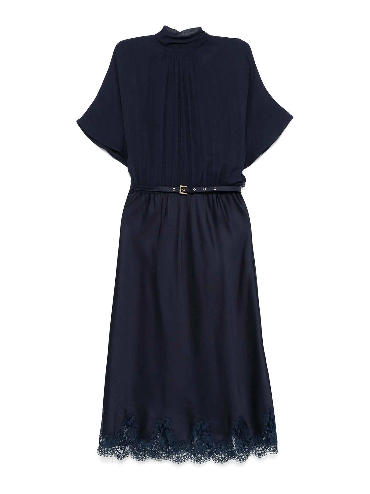 Ermanno Firenze Midi Dress In Blue