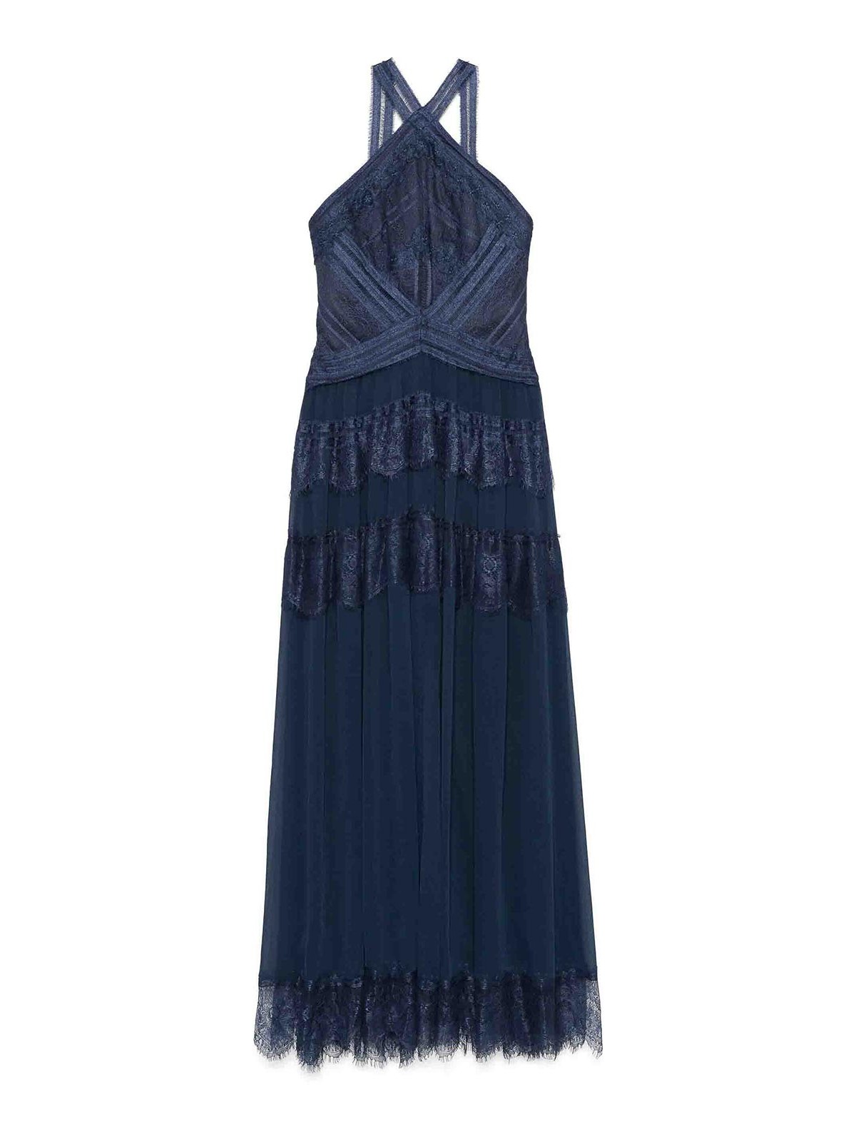 Ermanno Firenze Midi Dress In Blue