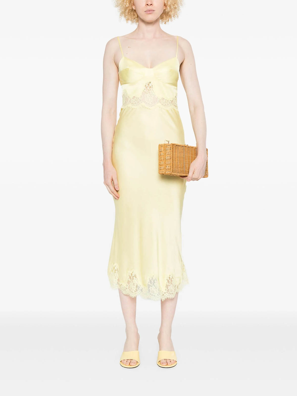 Ermanno Firenze Sleeveless Dress In Yellow