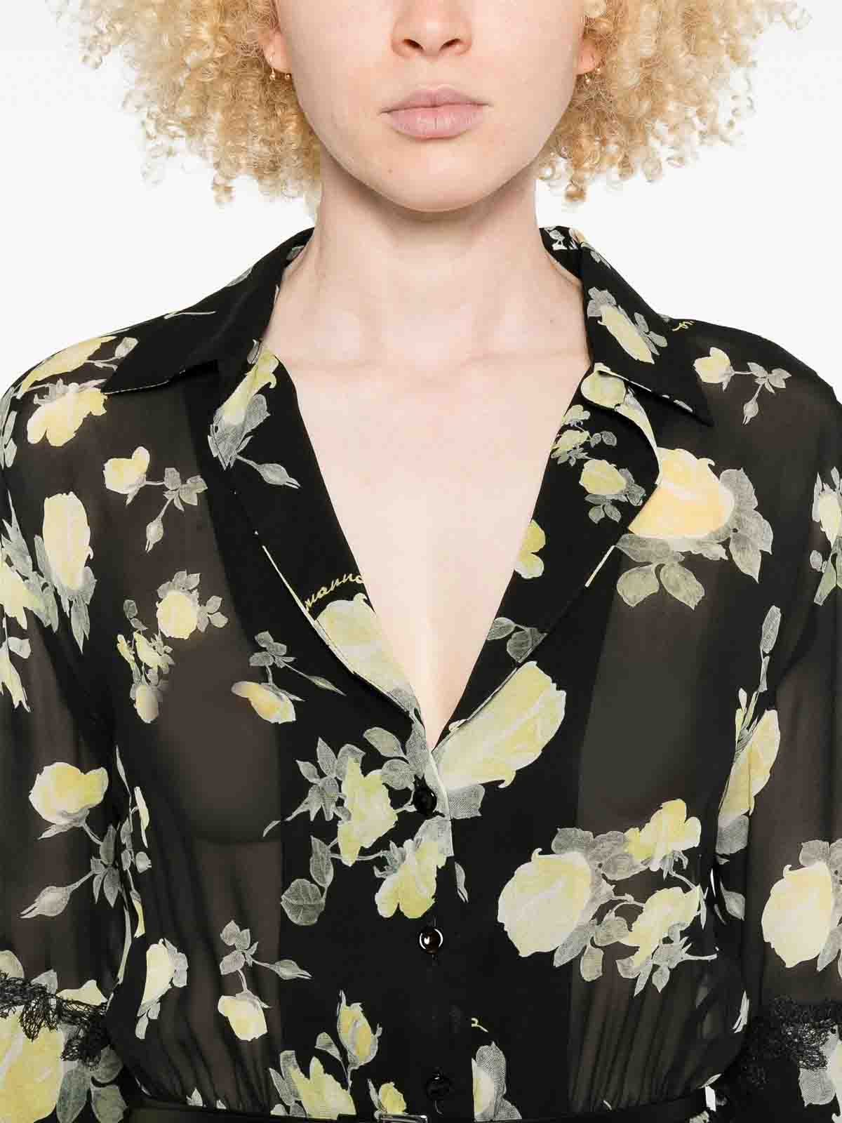 Ermanno Firenze Floral-print Dress In Yellow