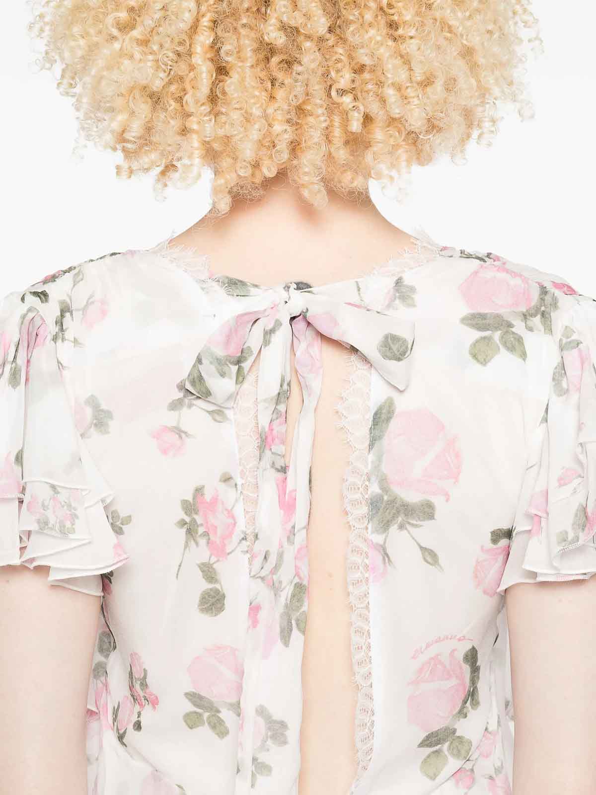 Ermanno Firenze Floral-print Maxi Dress In White