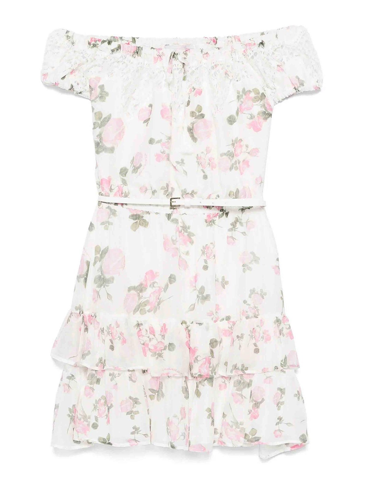 Ermanno Firenze Floral-print Dress In White