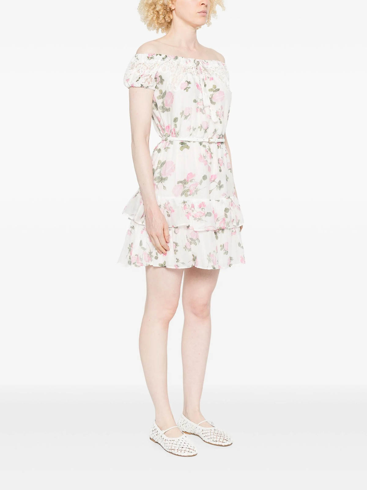 Ermanno Firenze Floral-print Dress In White