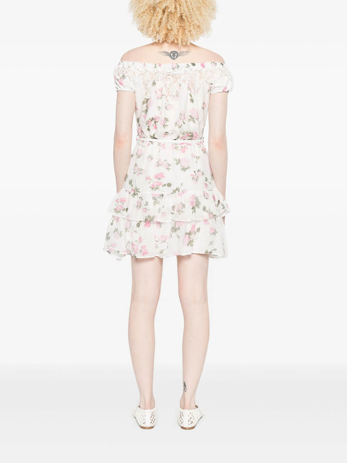 Ermanno Firenze Floral-print Dress In White