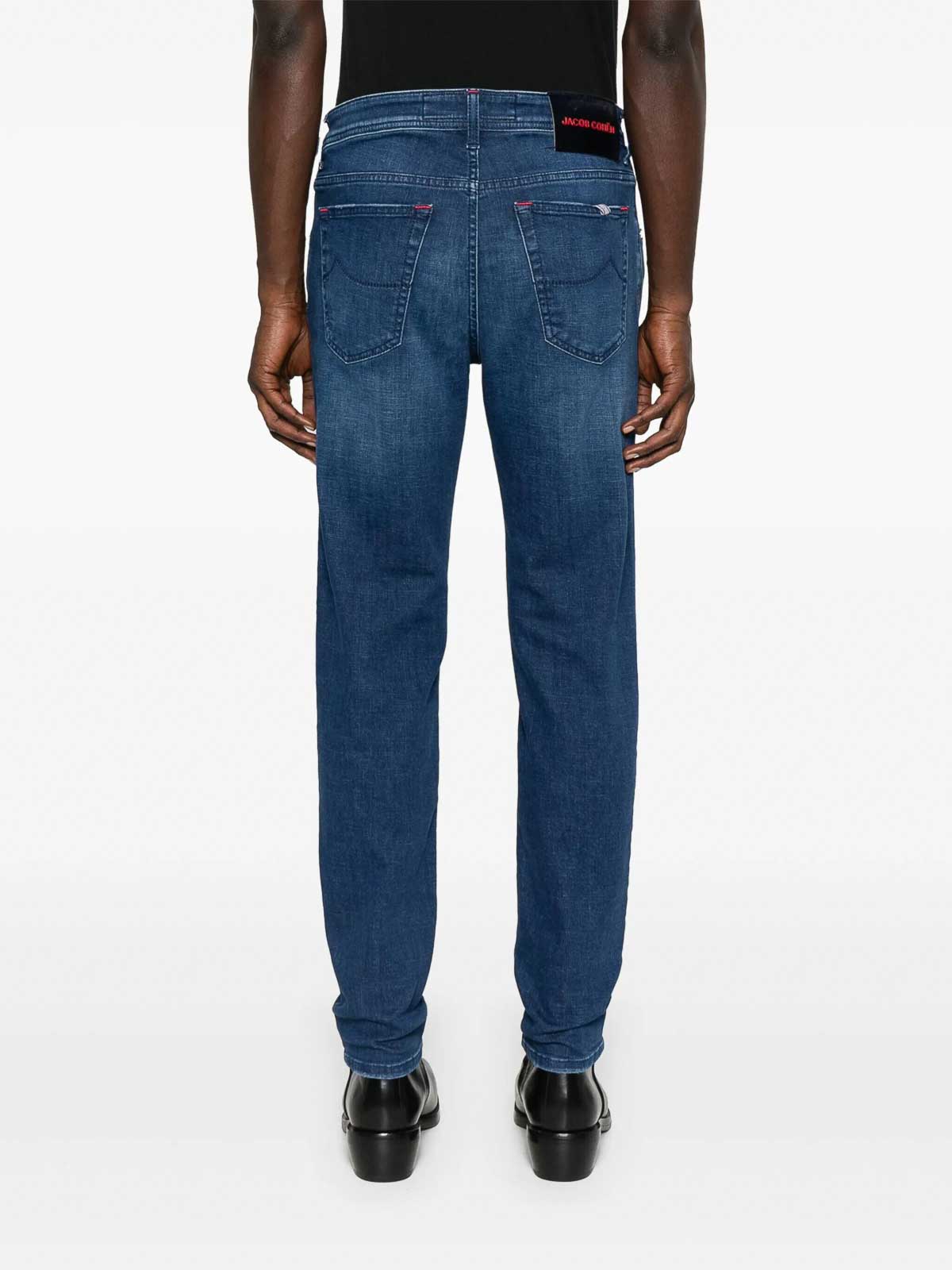Jacob Cohen Slim Fit Nick Vintage Pants In Blue