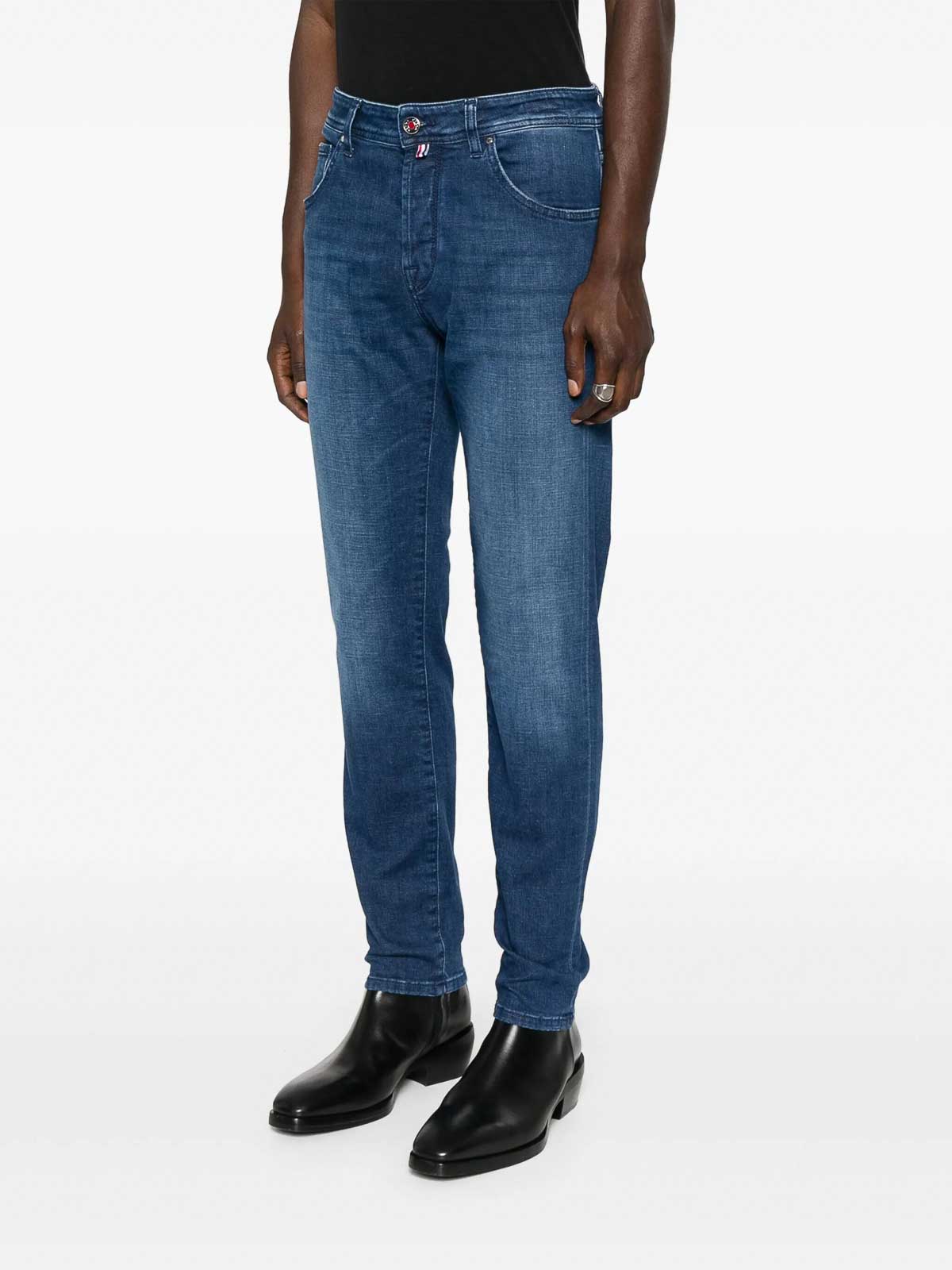 Jacob Cohen Slim Fit Nick Vintage Pants In Blue