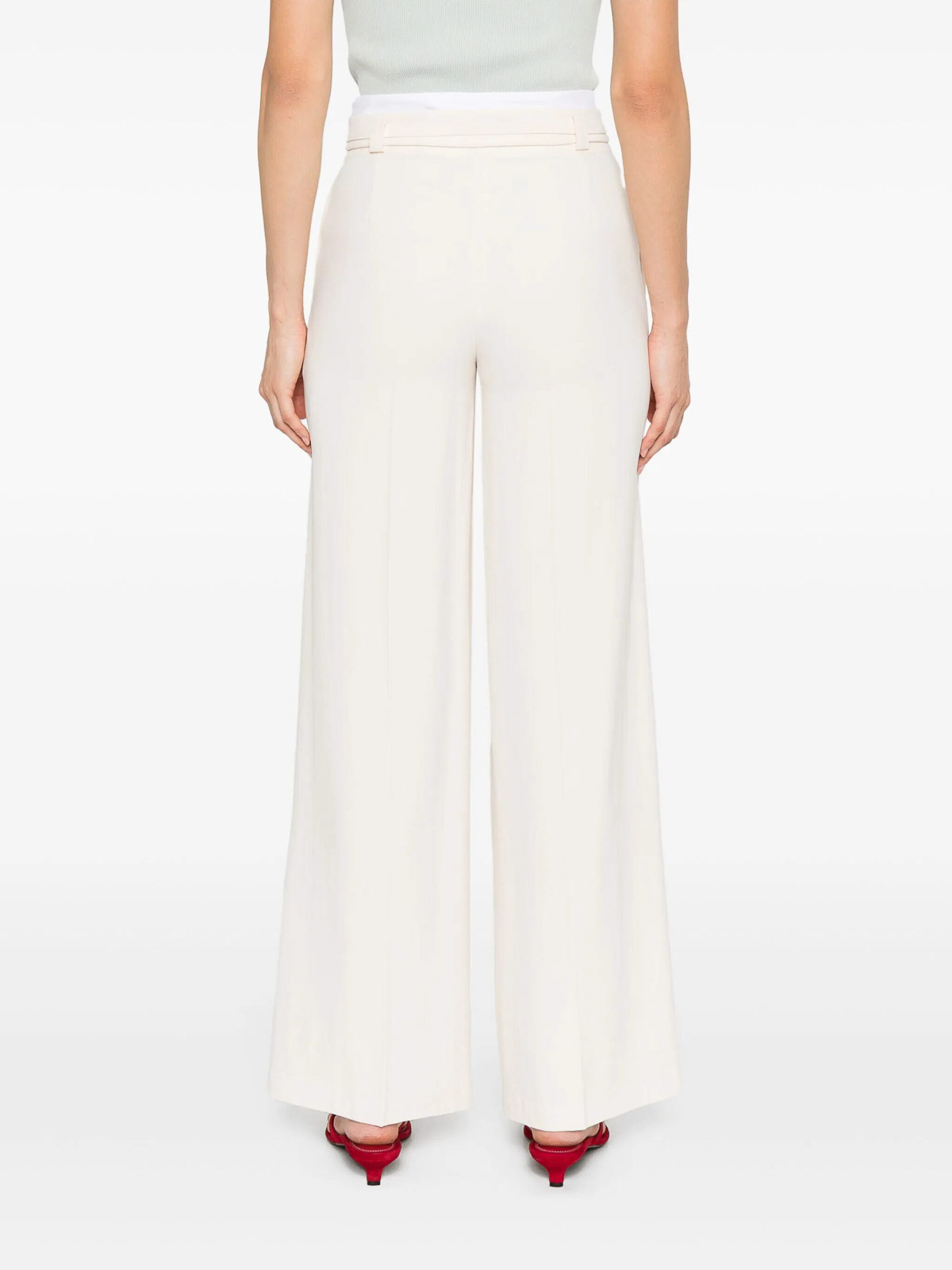 Liviana Conti Straight-leg Trousers In White