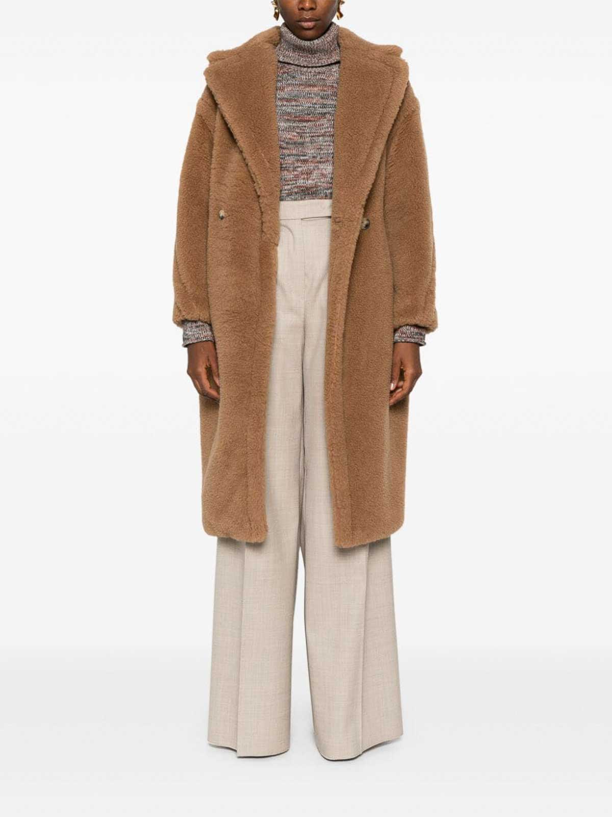 Max Mara Virgin Wool Tailored Trousers In Neutral