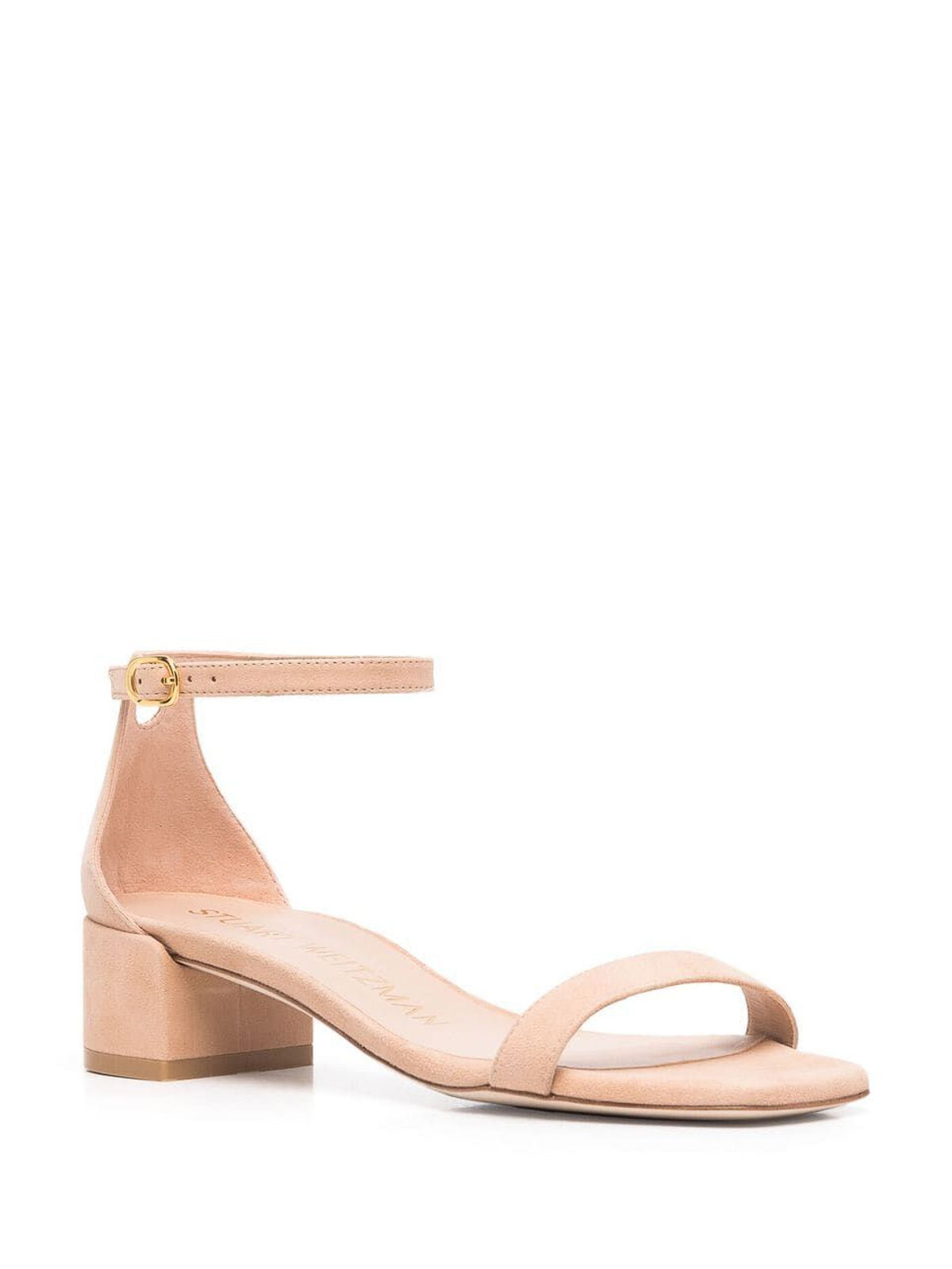Stuart Weitzman Nudist Open-toe Sandals In Nude