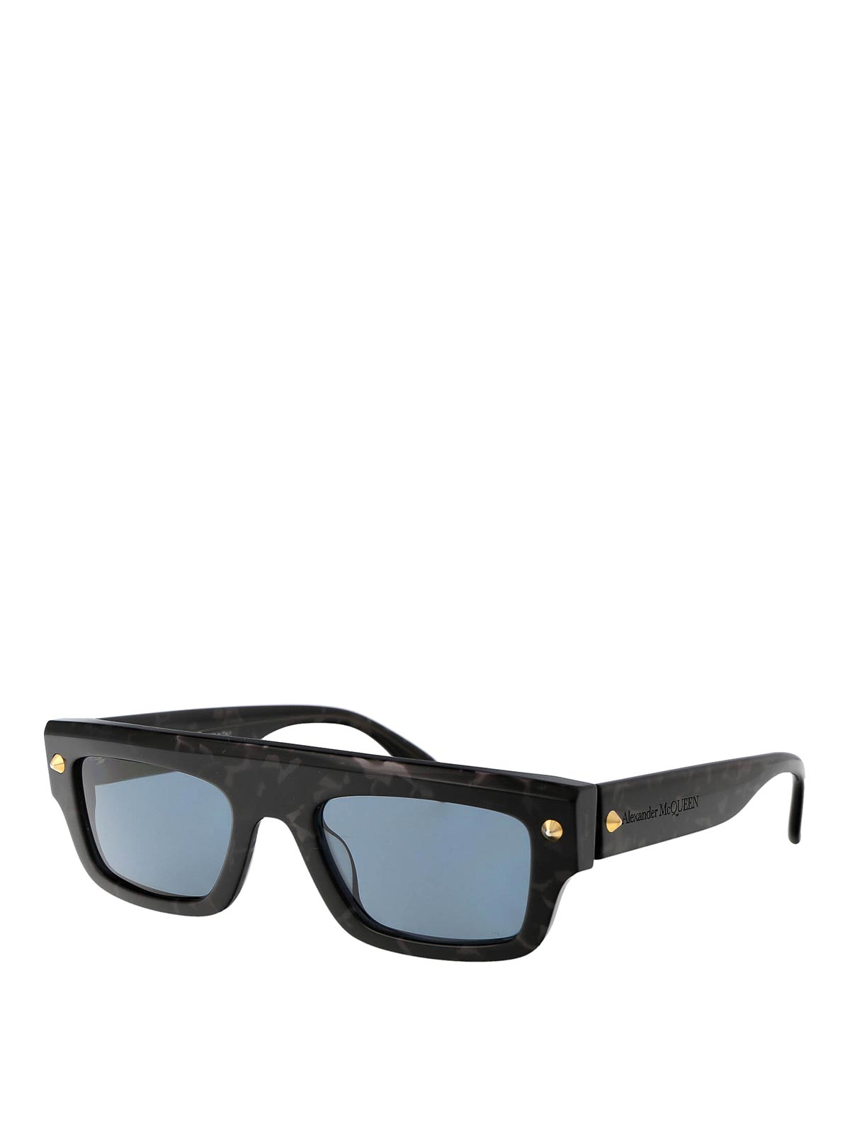 サングラス ALEXANDER MCQUEEN Woman Sunglasses Brown AM0427S 003 Alexander McQueen Square-Frame Recycled Acetate Sunglasses