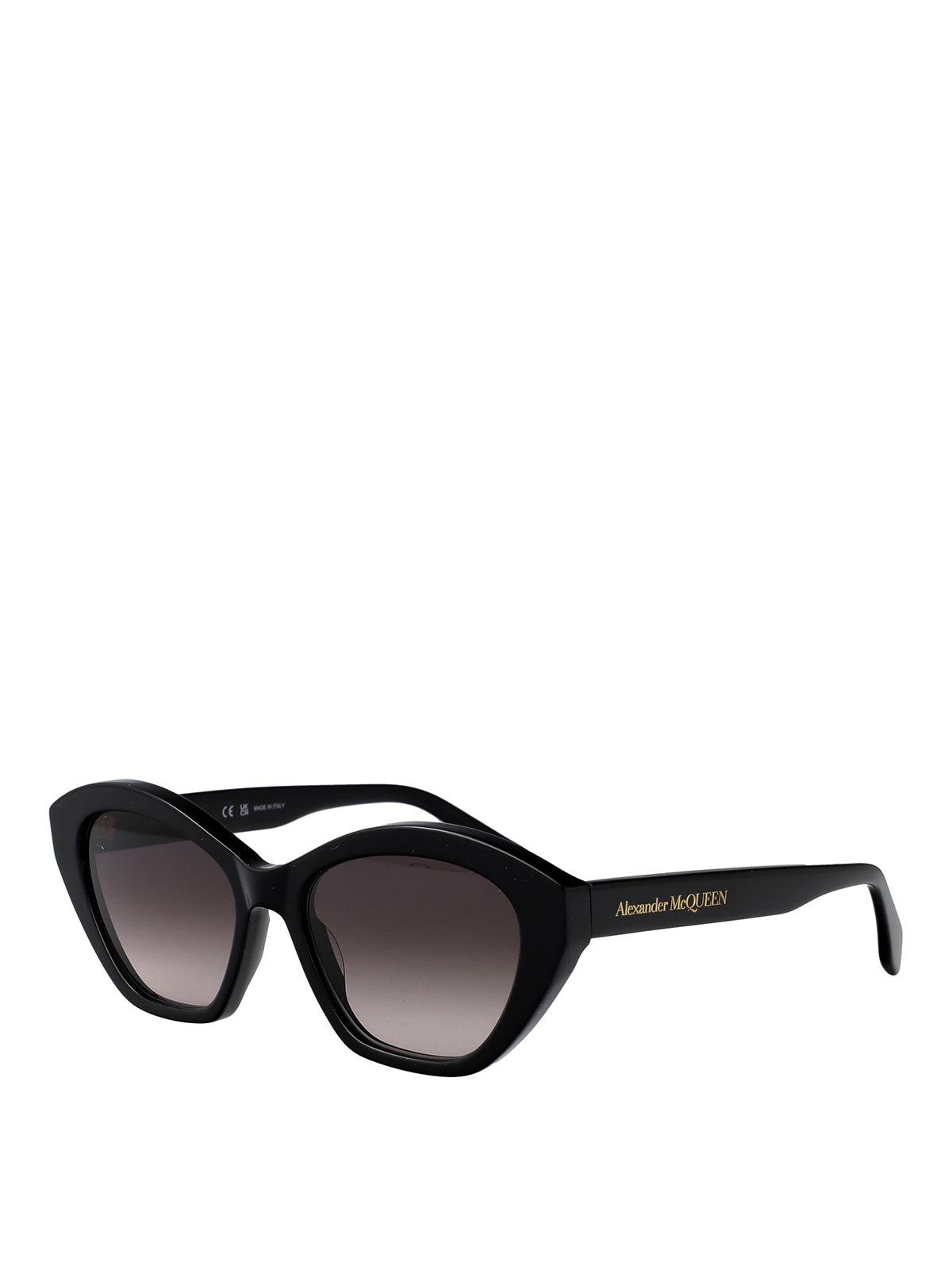 サングラス ALEXANDER MCQUEEN Woman Sunglasses Black AM0355S 001 ALEXANDER McQUEEN AM0355S 001 Black Cat Eye 54 mm Women's