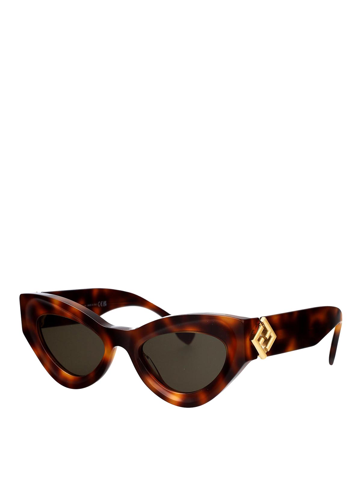 Fendi Ff Diamonds Sunglasses - Brown - Women|FE40146I53N
