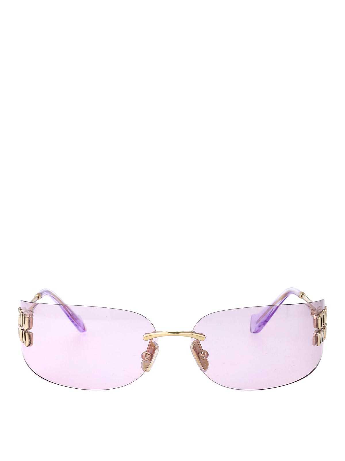 Miu Miu Sunglasses - Gold - Women|0MUA51SZVN90O | thebs.com