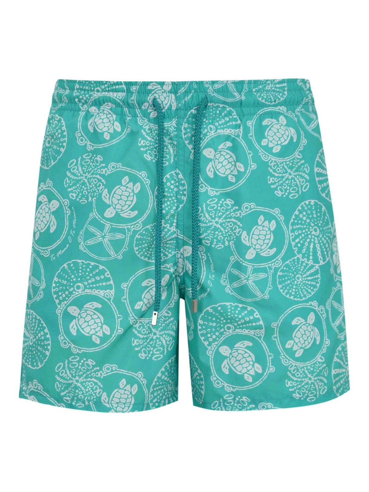 Vilebrequin Moorea Swimsuit With Turtle Print In Green