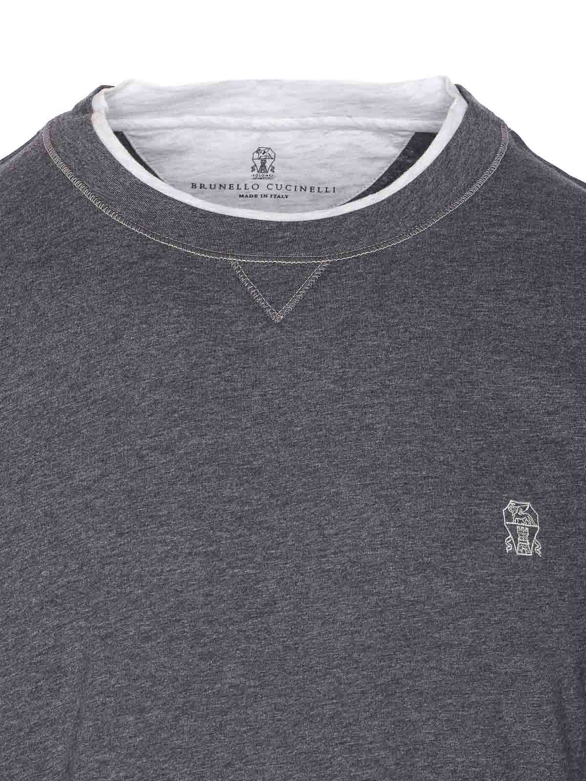 Brunello Cucinelli Short-sleeved T-shirt In Gray