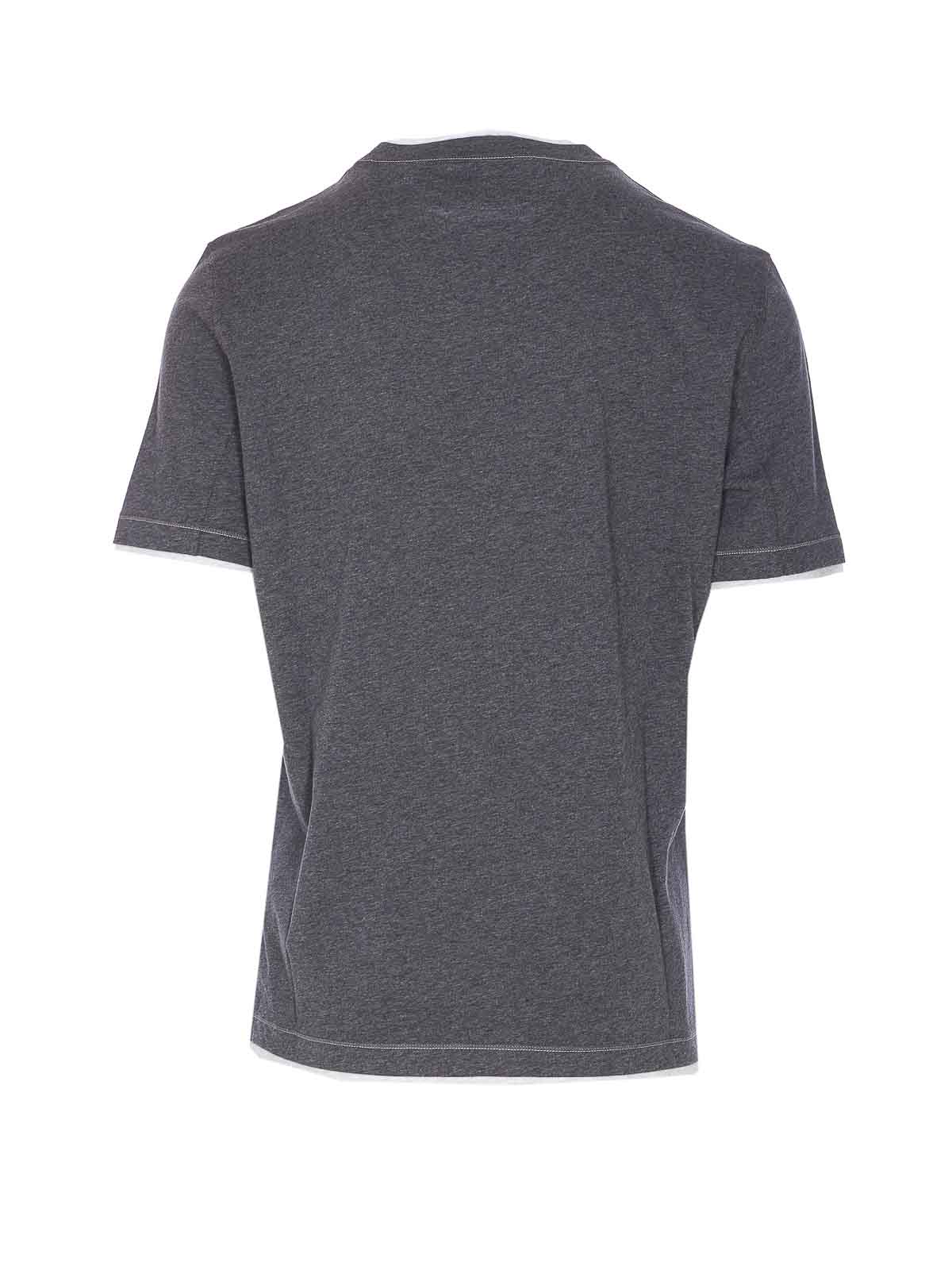 Brunello Cucinelli Short-sleeved T-shirt In Gray