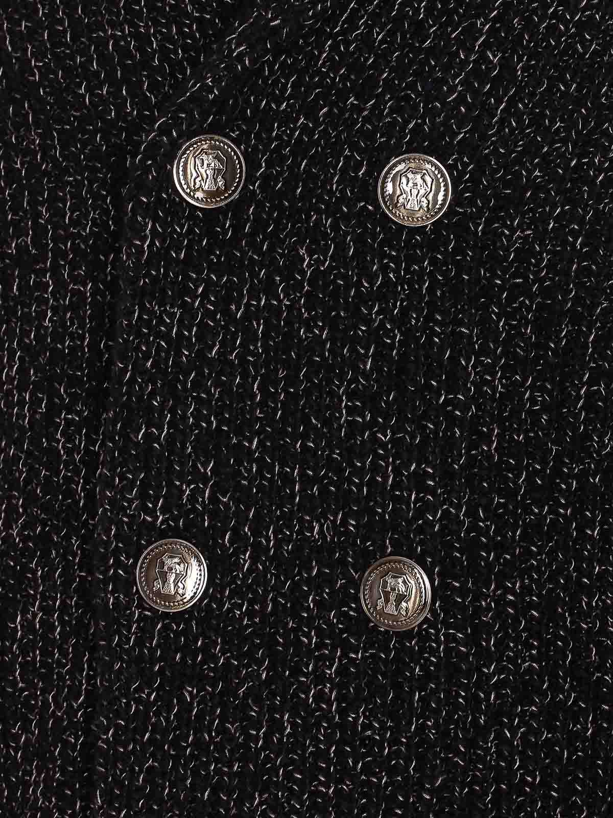 Brunello Cucinelli Black And Beige Cardigan In Black