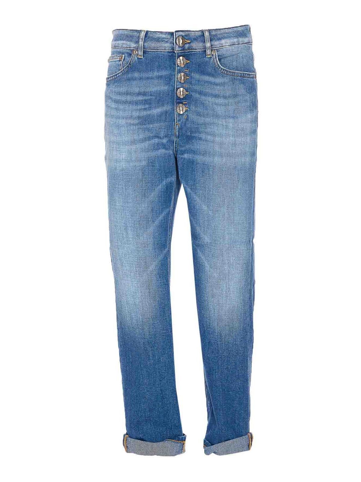 Dondup High-rise Vintage-style Denim Jeans In Blue