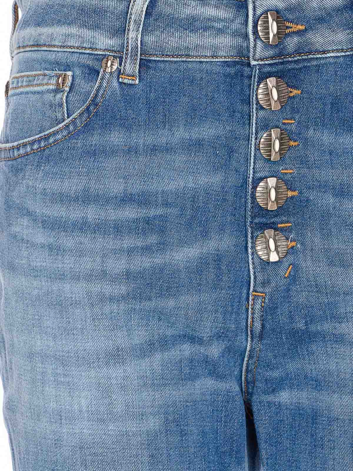 Dondup High-rise Vintage-style Denim Jeans In Blue