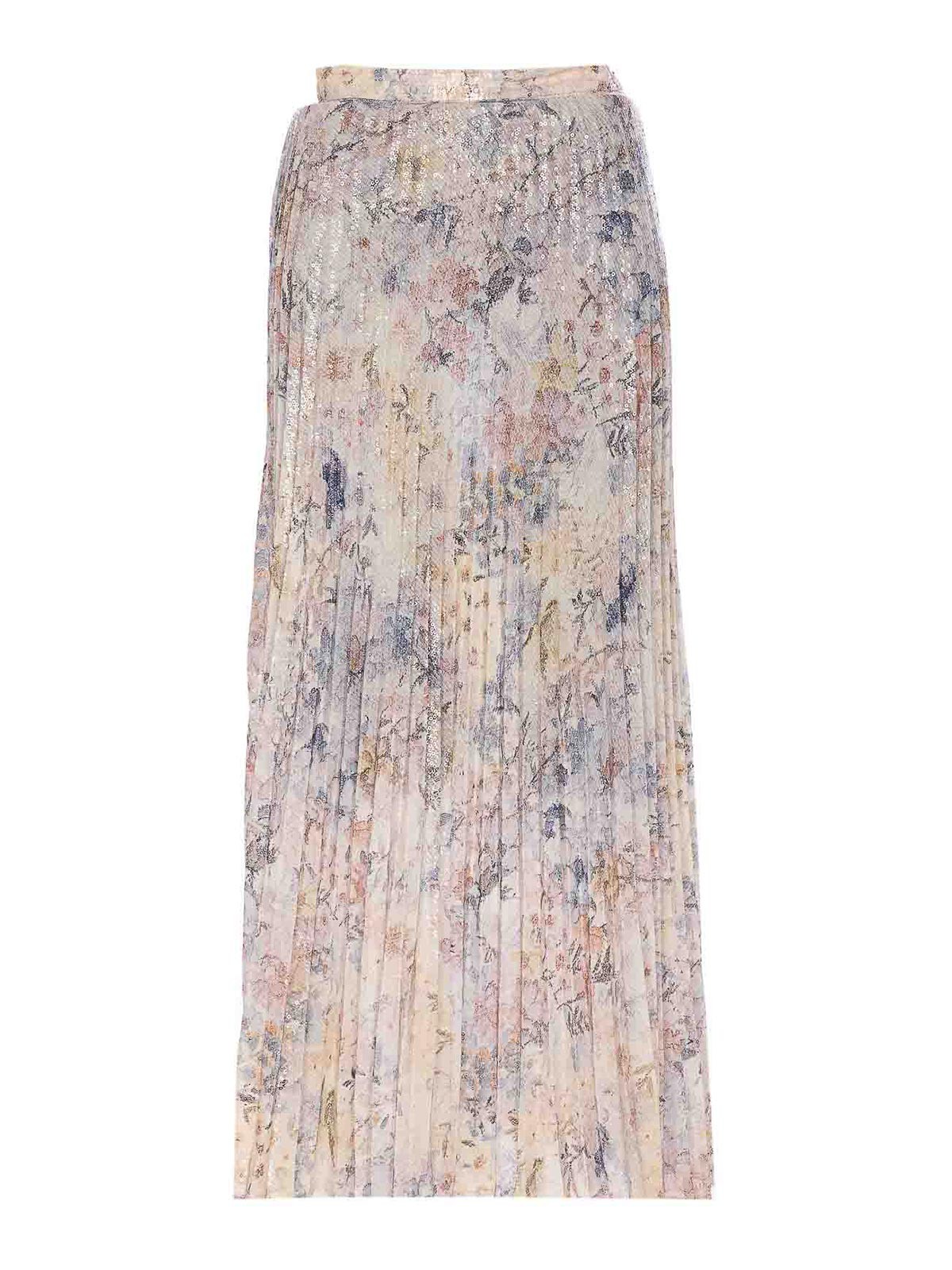 Golden Goose Multicolor Viscose Skirt In Multi