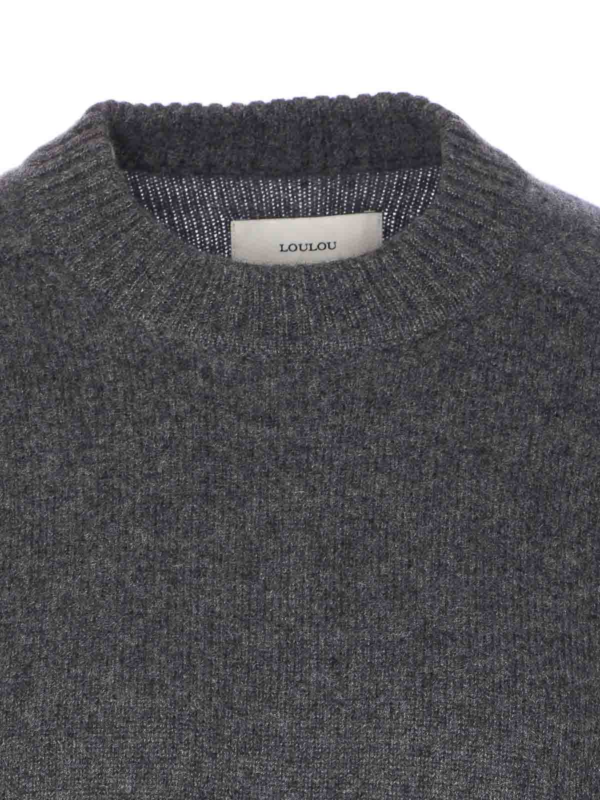 Loulou Studio Anthracite Grey Baltra Sweater In Gray