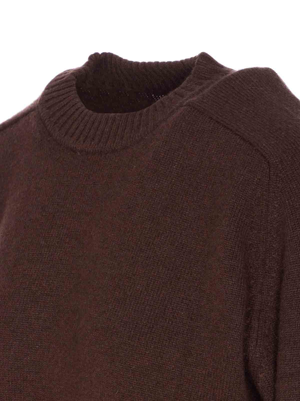 Loulou Studio Crewneck Knitwear Long Sleeves In Burgundy