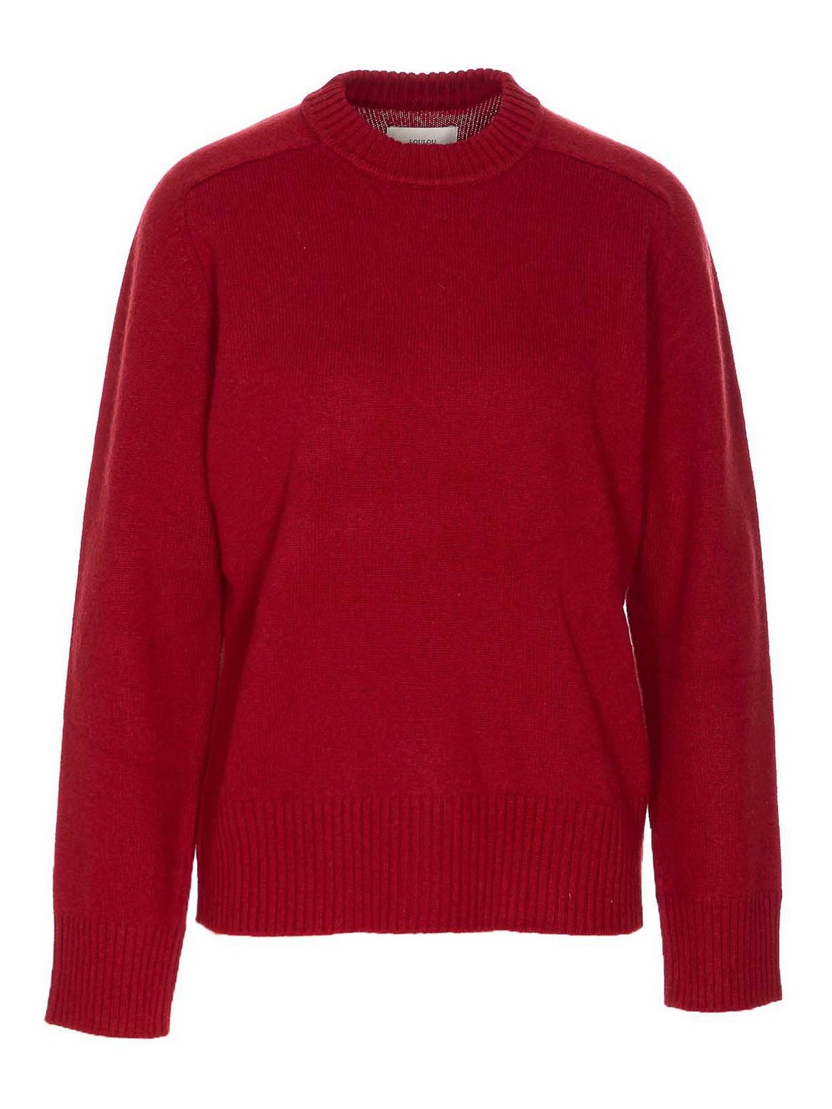Loulou Studio Ribbed Crewneck Knitwear Long Sleeves In Red