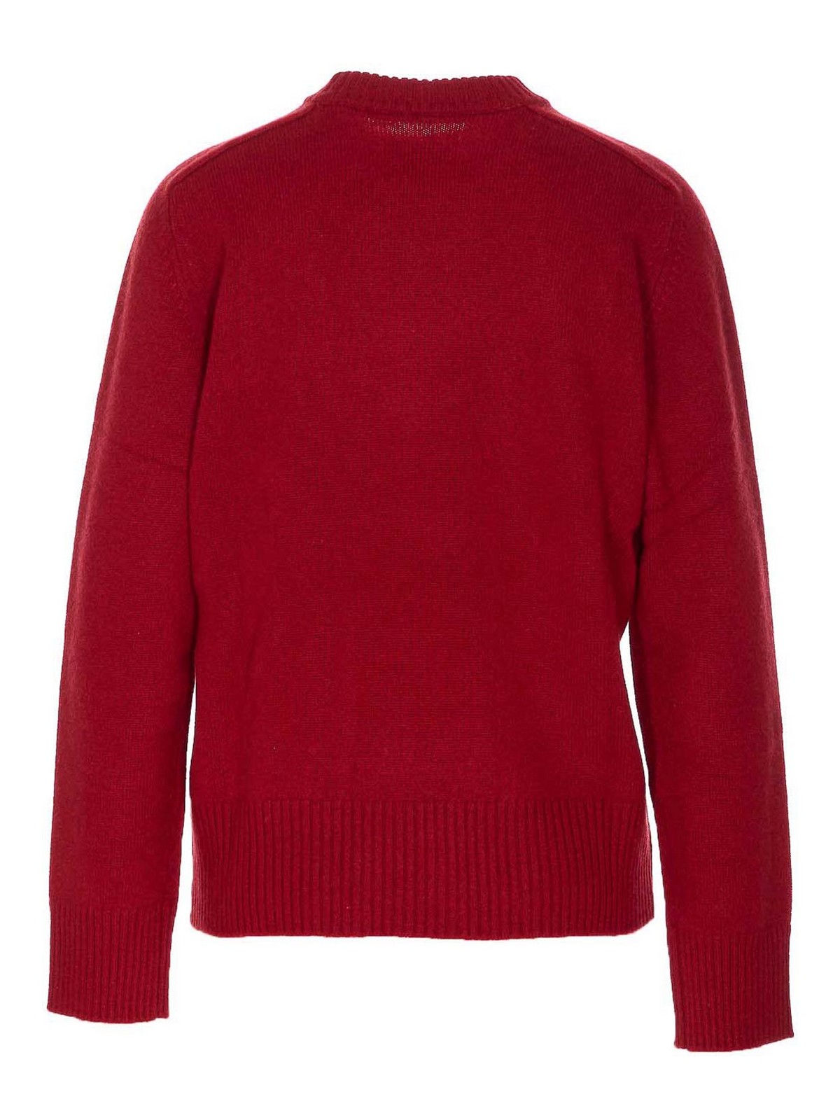 Loulou Studio Ribbed Crewneck Knitwear Long Sleeves In Red