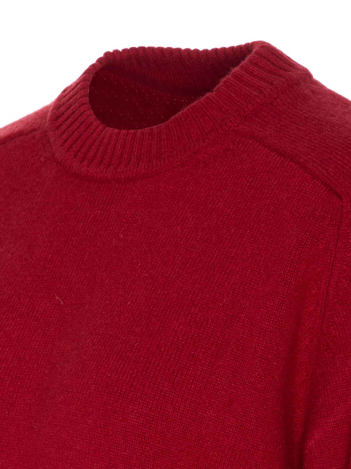 Loulou Studio Ribbed Crewneck Knitwear Long Sleeves In Red