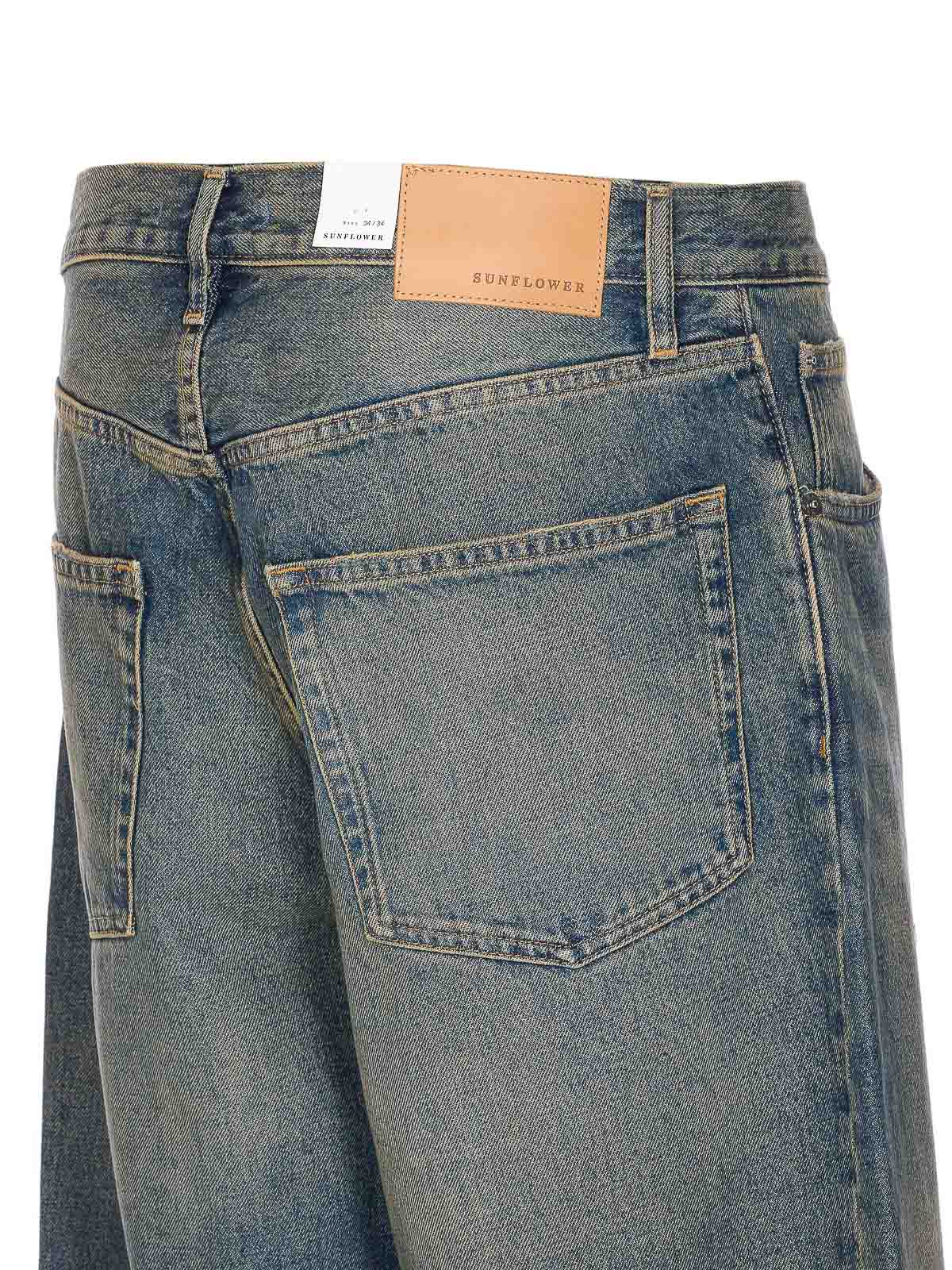 Sunflower Button-fly Five-pocket Jeans In Blue