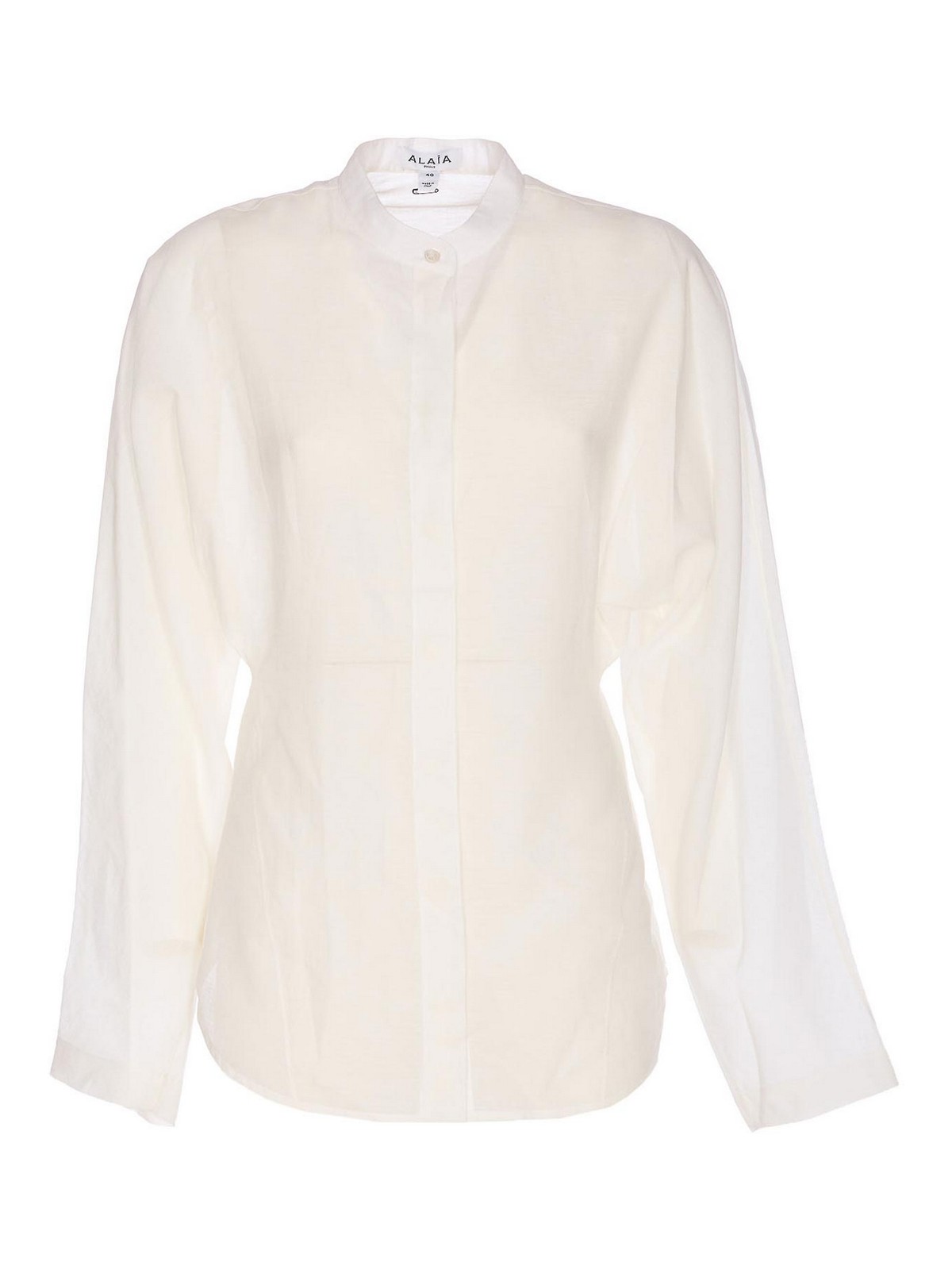Alaïa White Curved Shirt