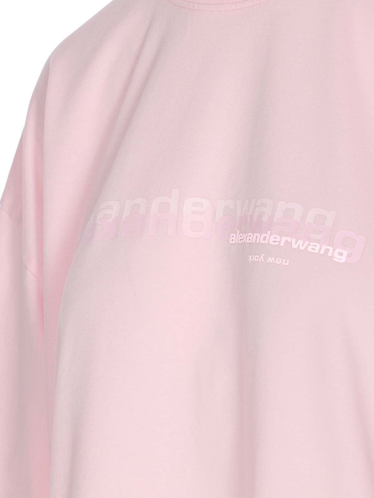 Alexander Wang Crewneck Short Sleeves T-shirt In Neutral