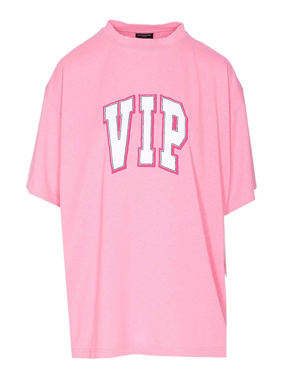 Balenciaga Vip Team Crewneck Graphic T-shirt In Nude