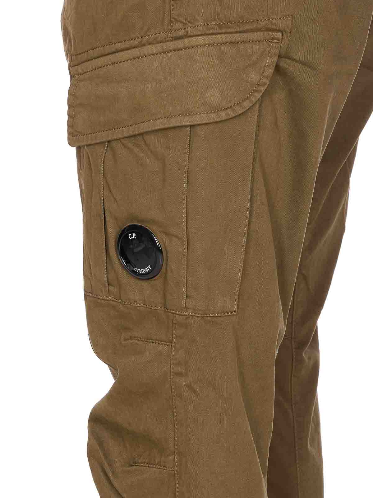 C.p. Company Cargo Pants Multiple Pockets In Green